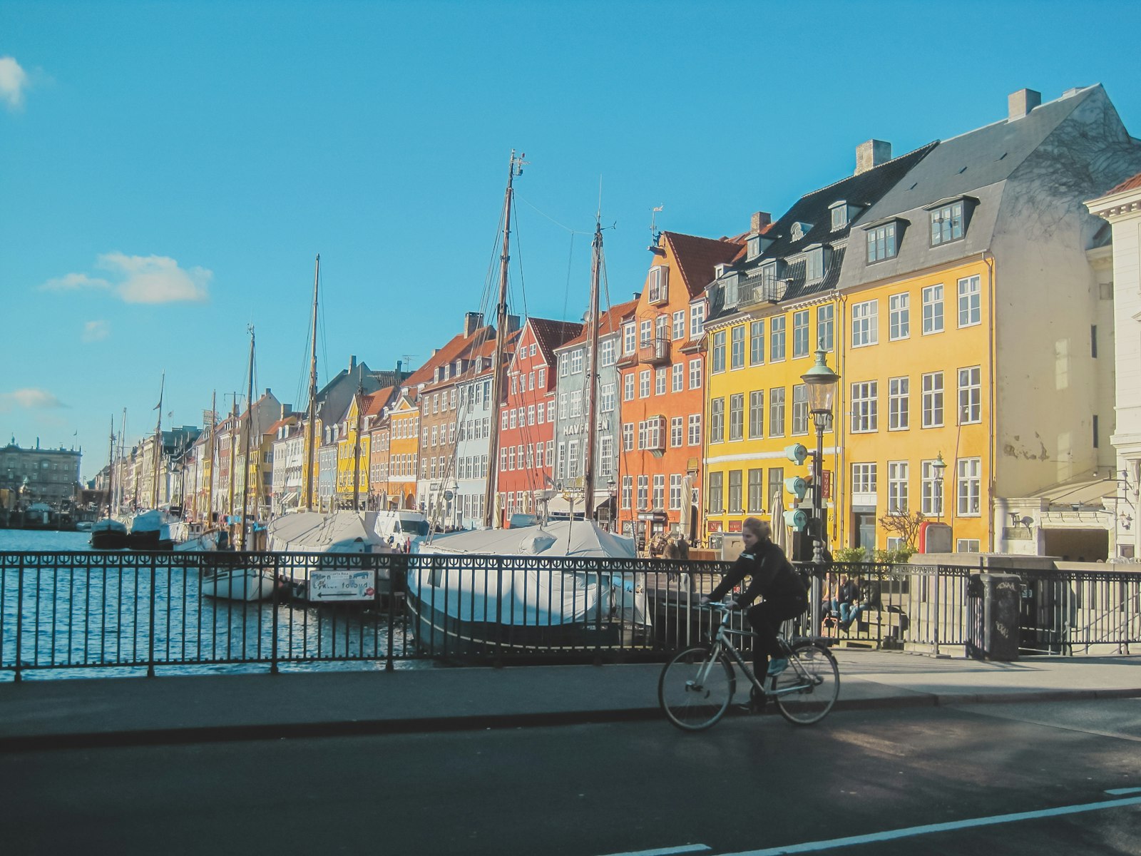 The iconic Nyhavn in Copenhagen, Denmark